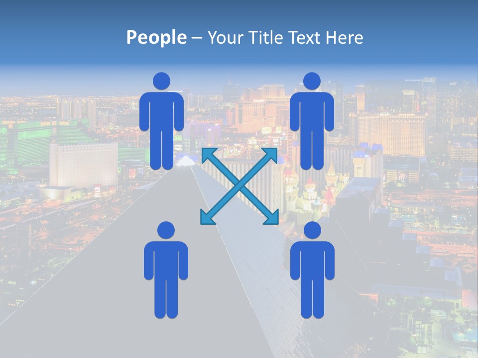 Strip Clouds Las Vegas PowerPoint Template