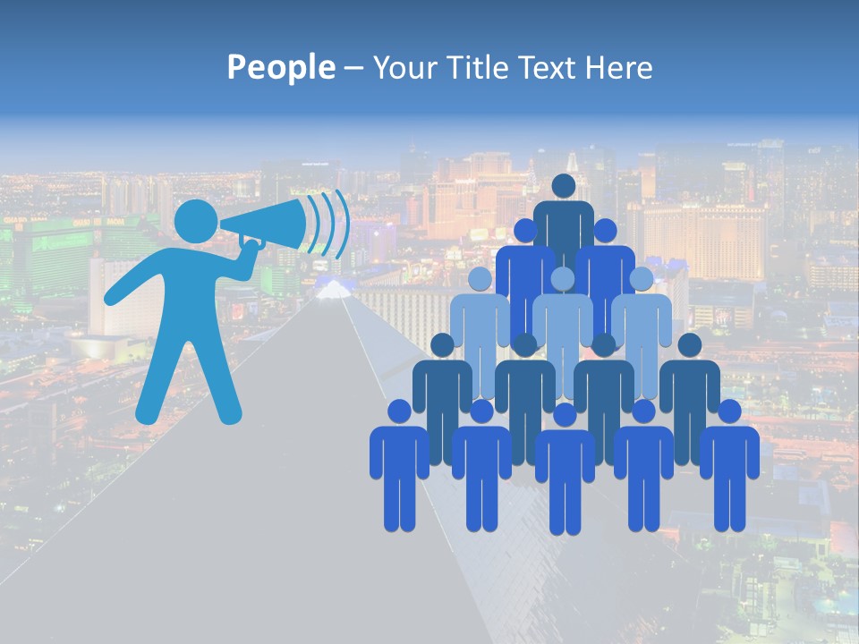 Strip Clouds Las Vegas PowerPoint Template