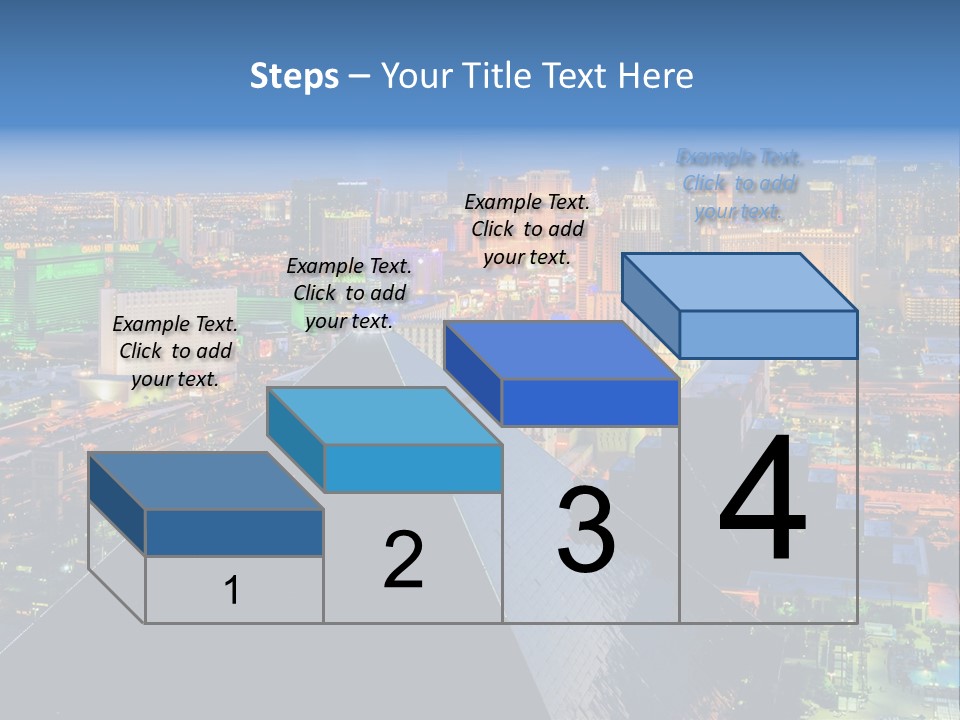 Strip Clouds Las Vegas PowerPoint Template