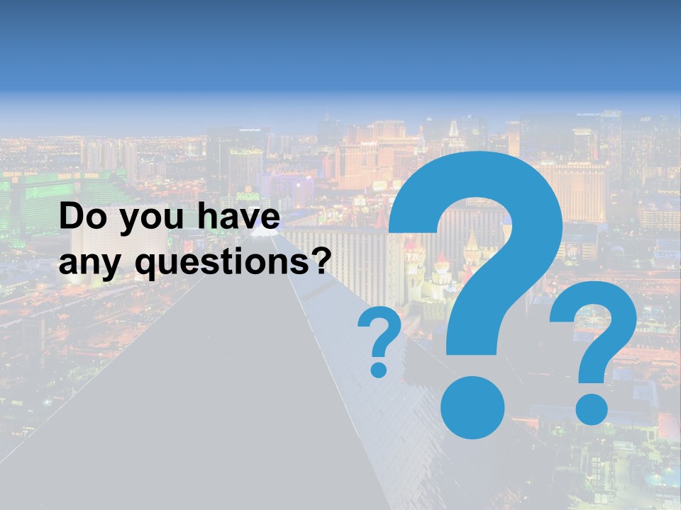 Strip Clouds Las Vegas PowerPoint Template