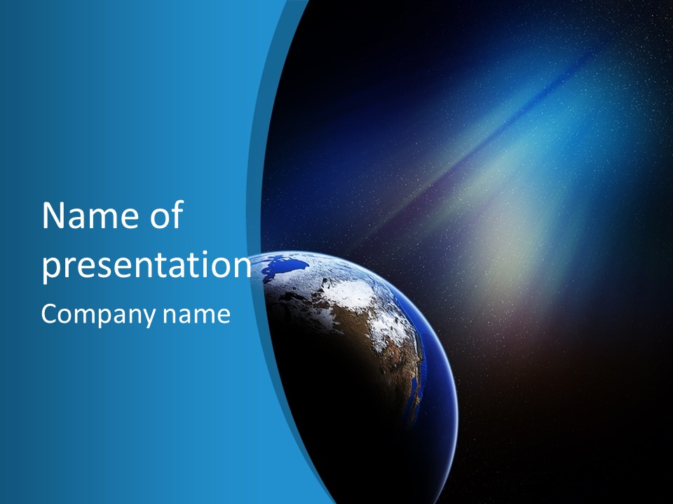 Geography Outer Orbital PowerPoint Template