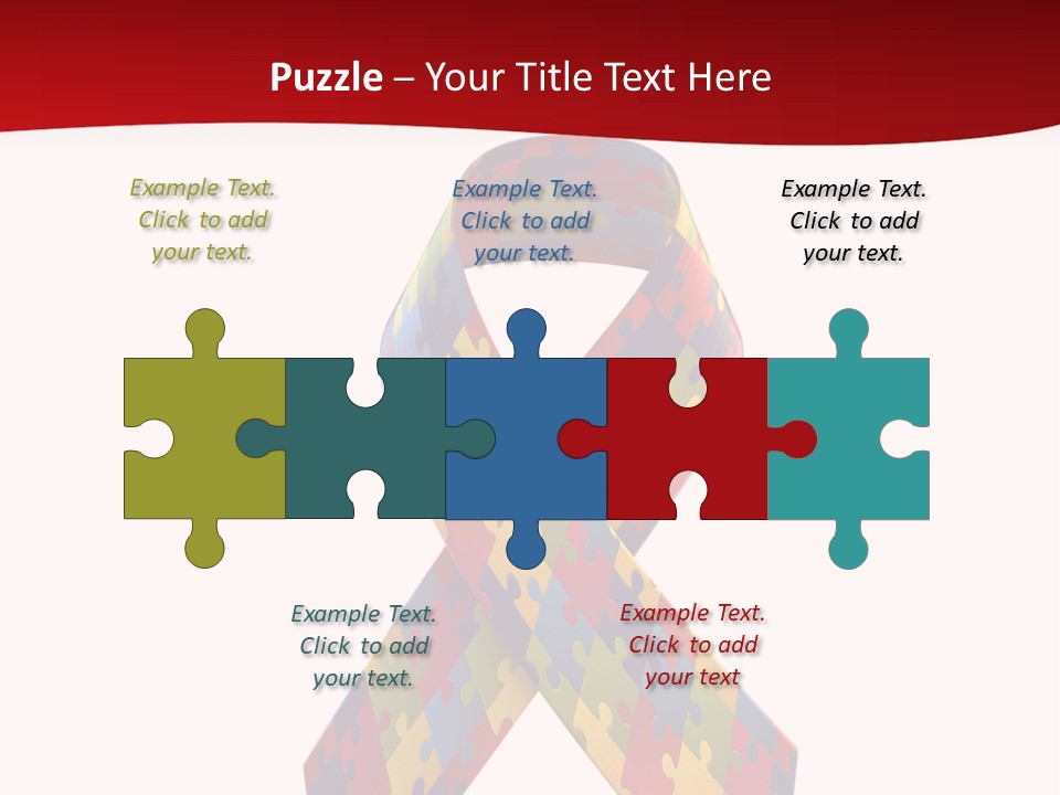 Clip Turquoise Graphic PowerPoint Template