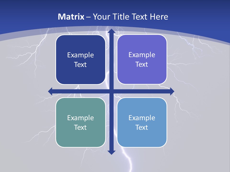 Electrical Thunderstorm Nature PowerPoint Template
