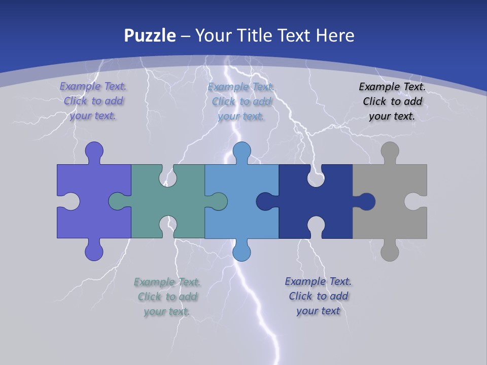 Electrical Thunderstorm Nature PowerPoint Template