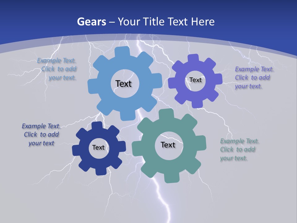 Electrical Thunderstorm Nature PowerPoint Template