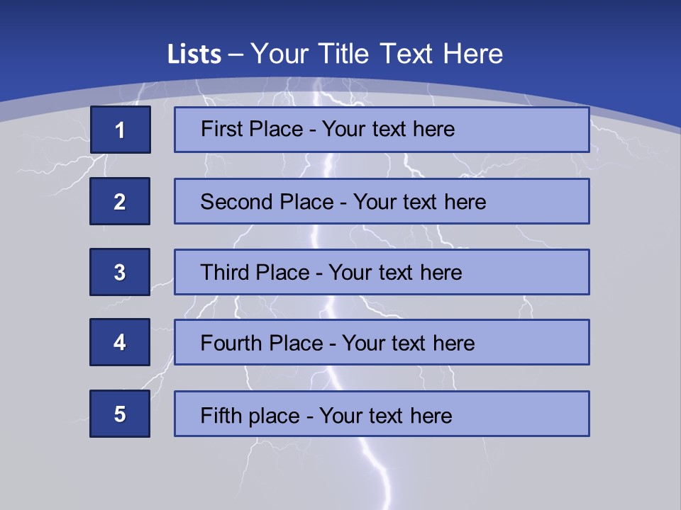 Electrical Thunderstorm Nature PowerPoint Template