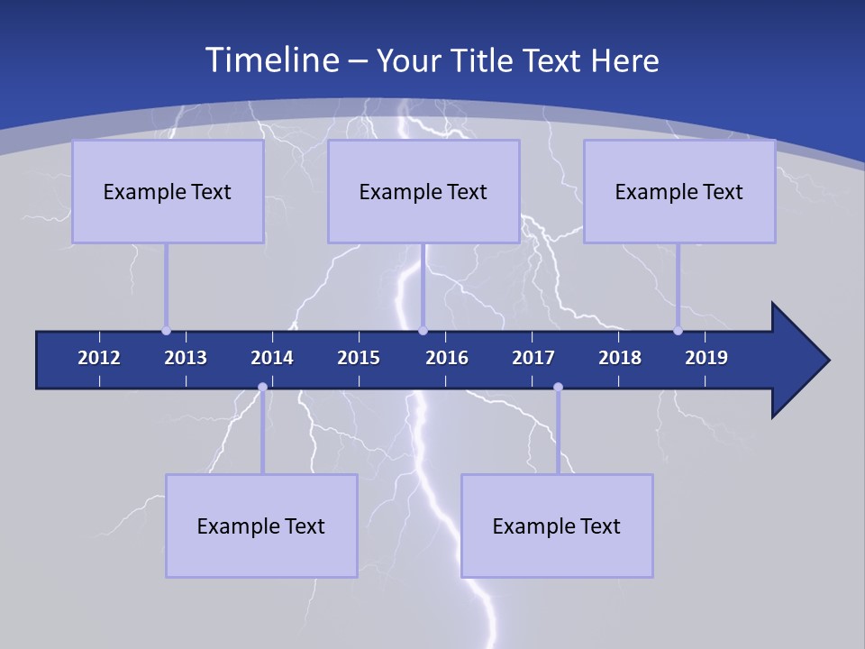 Electrical Thunderstorm Nature PowerPoint Template