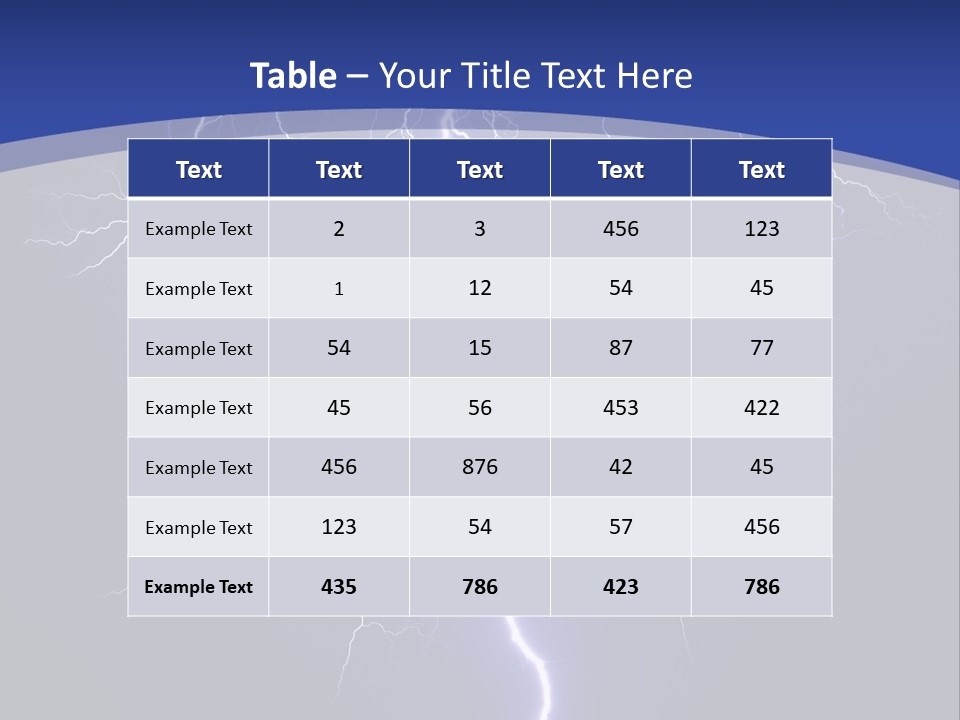 Electrical Thunderstorm Nature PowerPoint Template