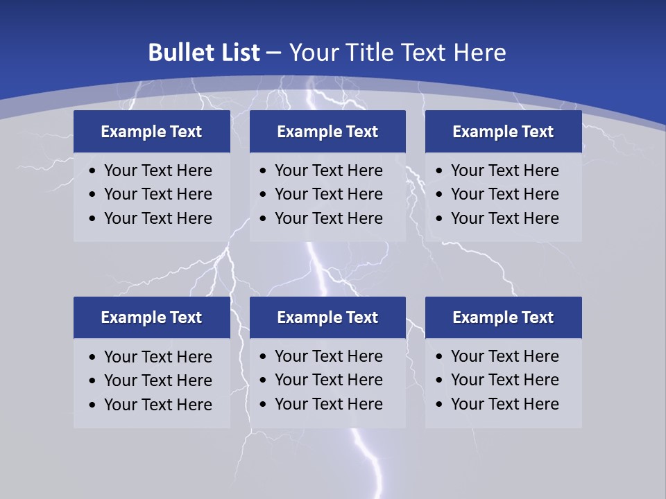 Electrical Thunderstorm Nature PowerPoint Template
