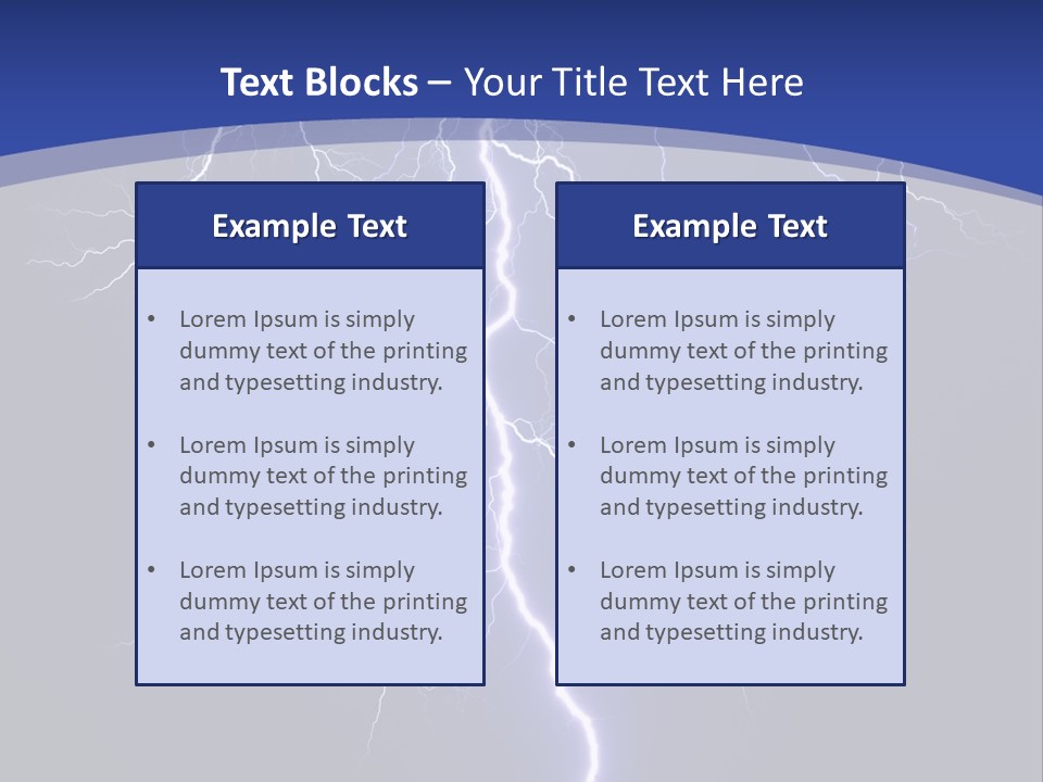 Electrical Thunderstorm Nature PowerPoint Template