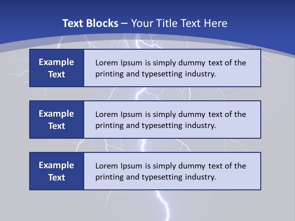 Electrical Thunderstorm Nature PowerPoint Template