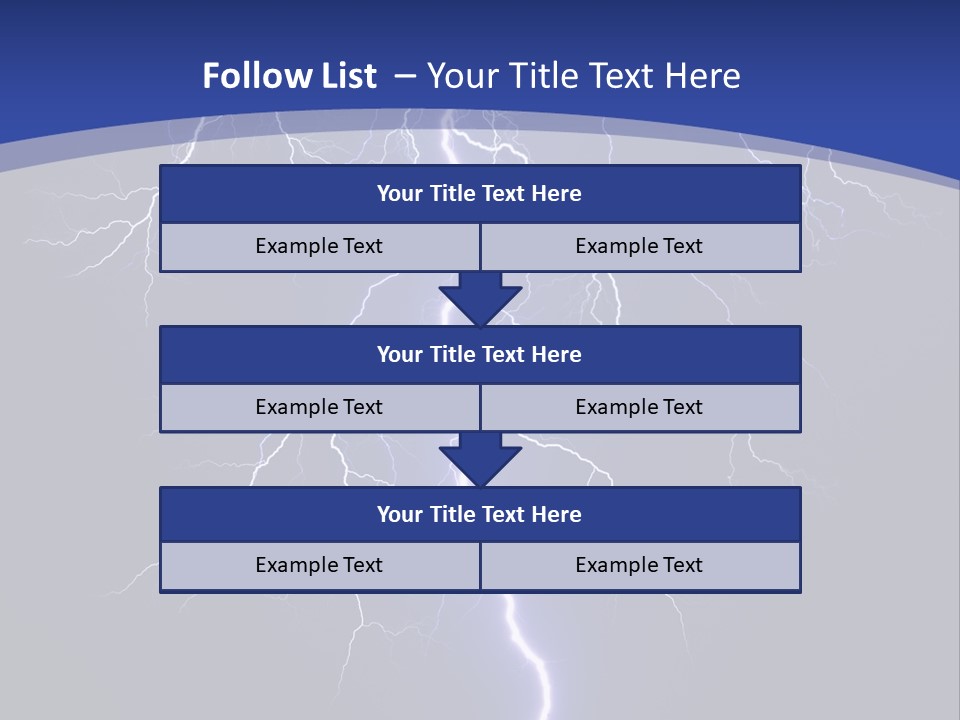 Electrical Thunderstorm Nature PowerPoint Template