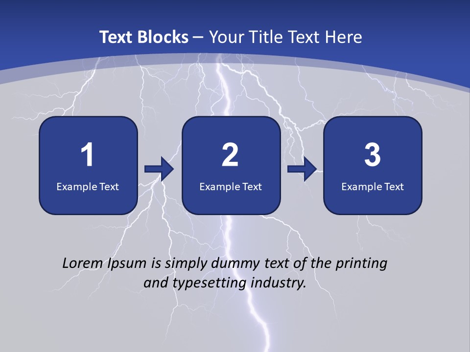 Electrical Thunderstorm Nature PowerPoint Template