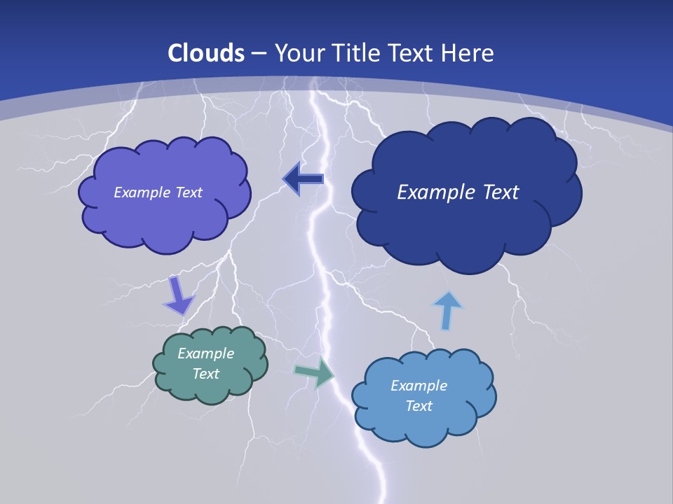 Electrical Thunderstorm Nature PowerPoint Template