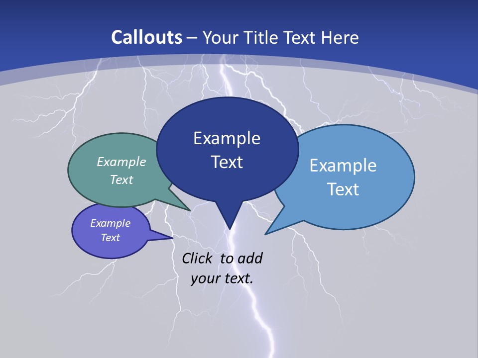 Electrical Thunderstorm Nature PowerPoint Template