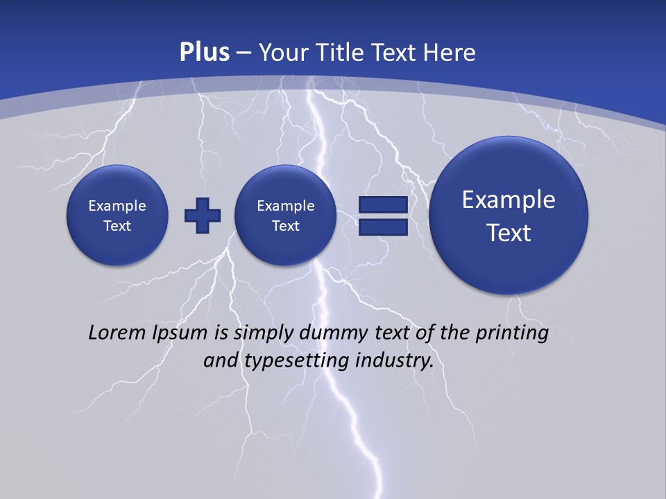 Electrical Thunderstorm Nature PowerPoint Template