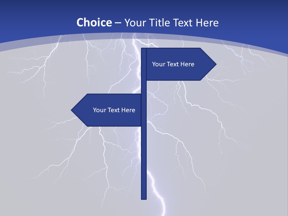 Electrical Thunderstorm Nature PowerPoint Template