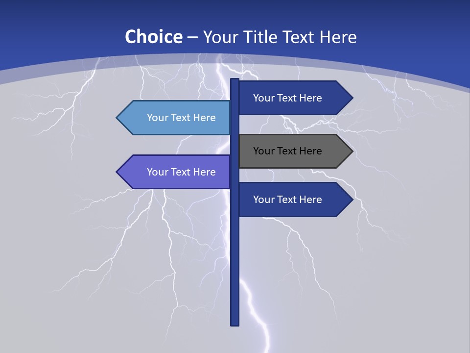 Electrical Thunderstorm Nature PowerPoint Template