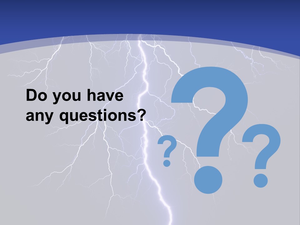 Electrical Thunderstorm Nature PowerPoint Template
