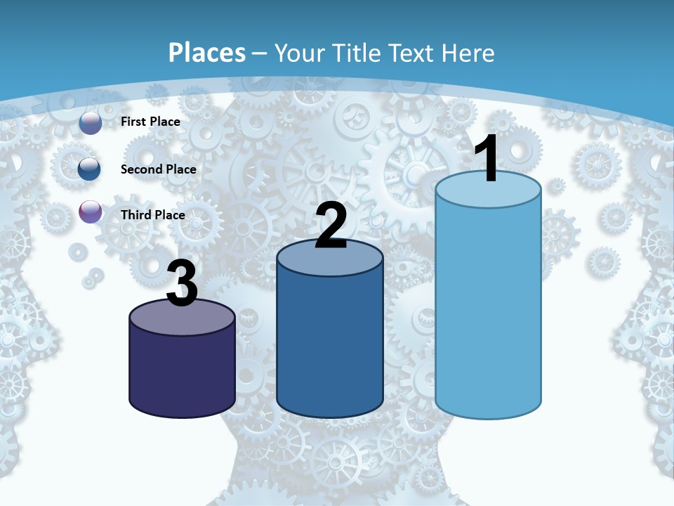 Steps Male Boss PowerPoint Template