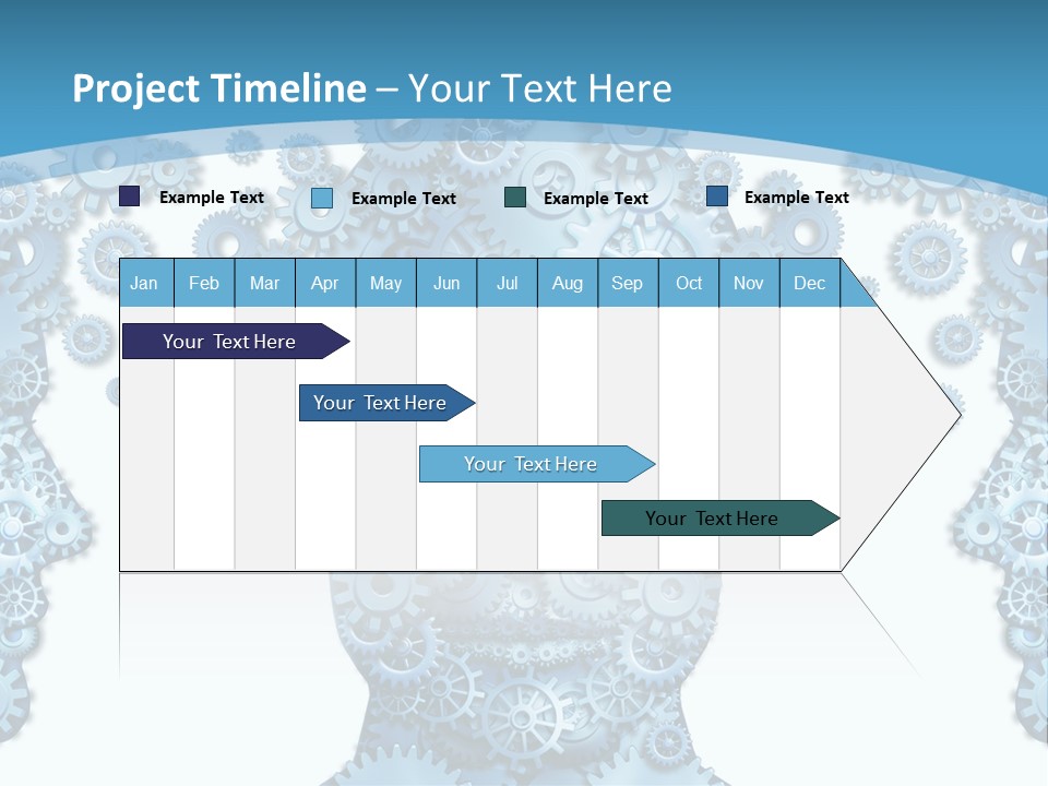 Steps Male Boss PowerPoint Template