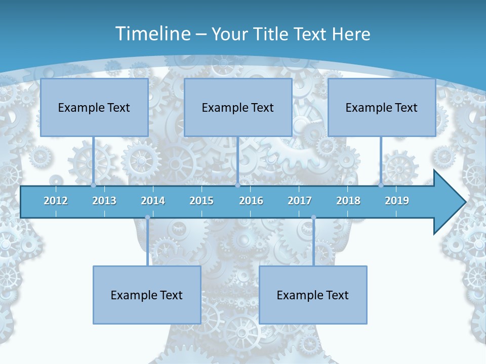 Steps Male Boss PowerPoint Template