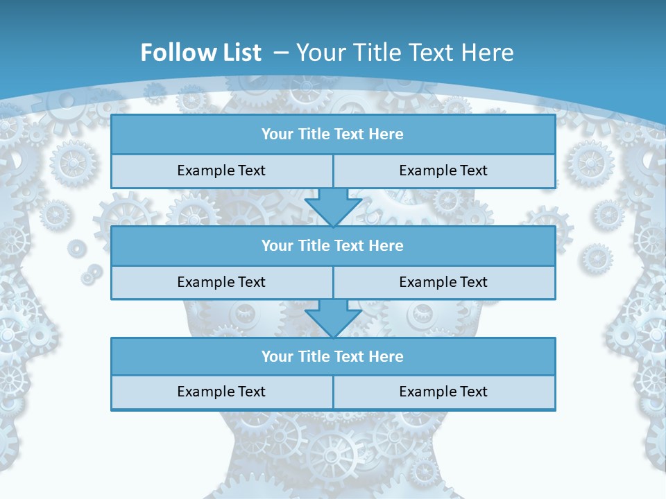 Steps Male Boss PowerPoint Template