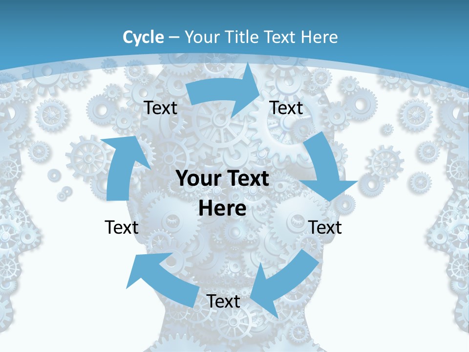 Steps Male Boss PowerPoint Template