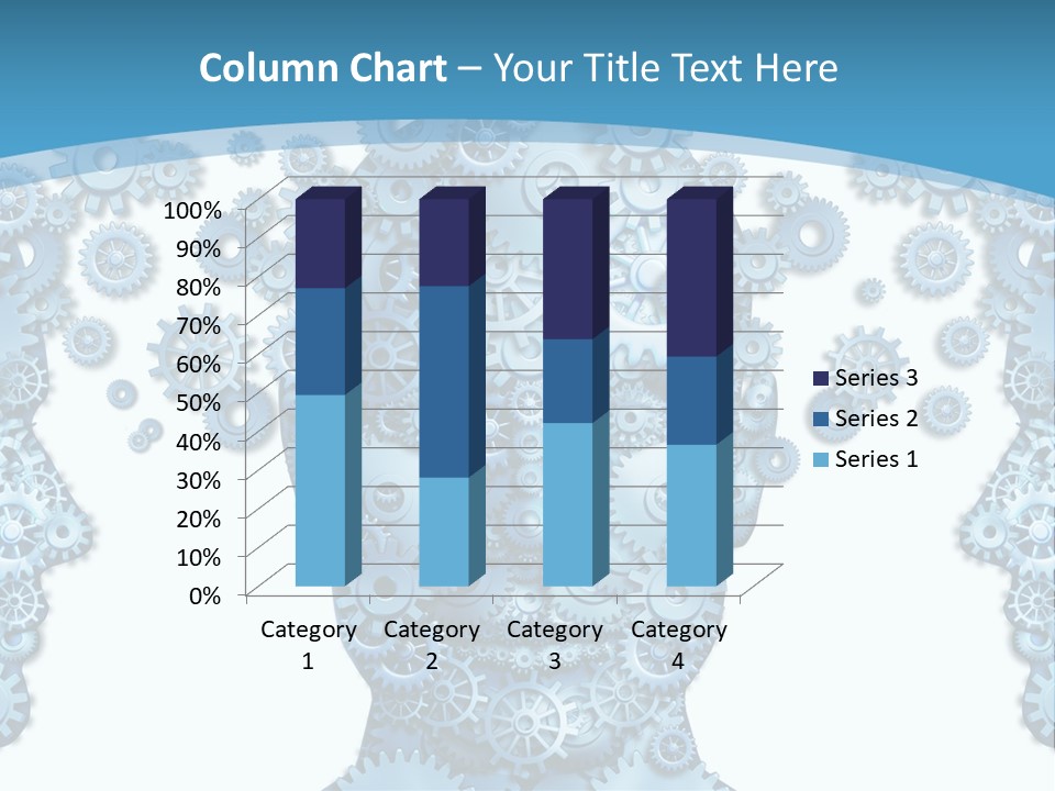 Steps Male Boss PowerPoint Template