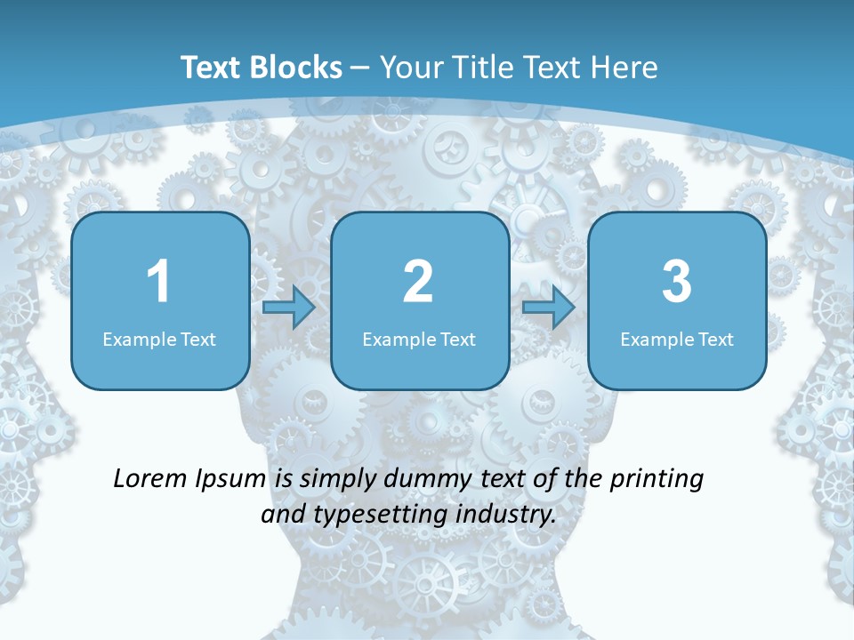 Steps Male Boss PowerPoint Template