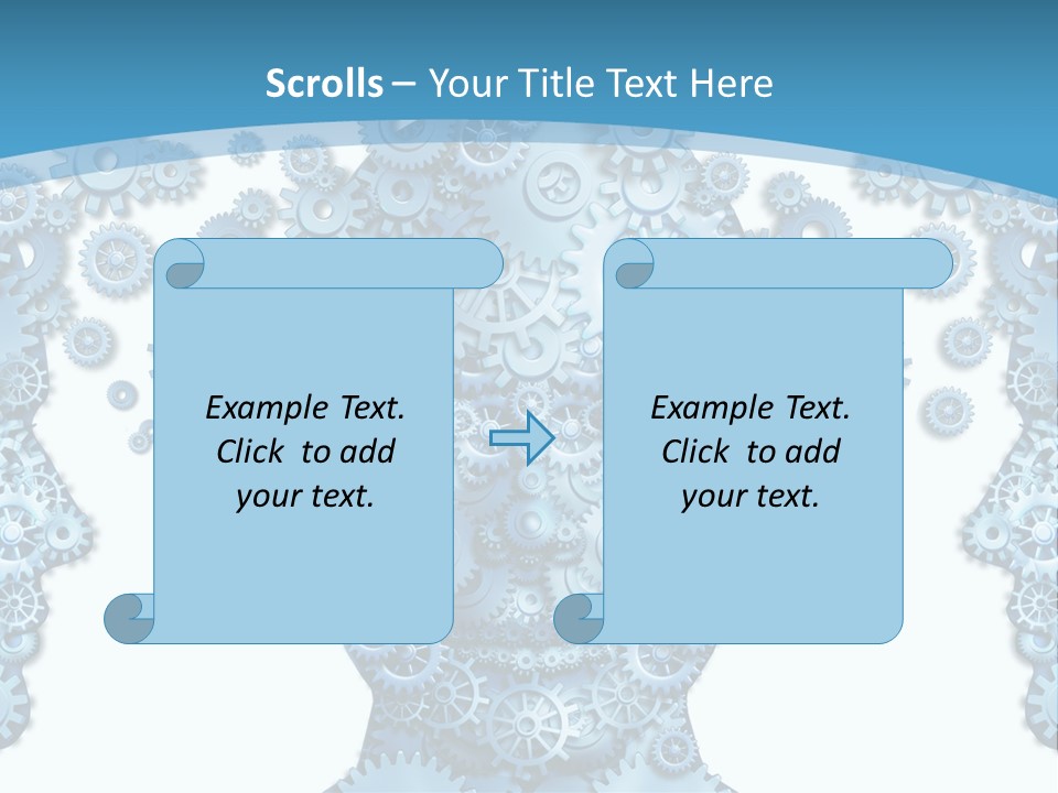 Steps Male Boss PowerPoint Template