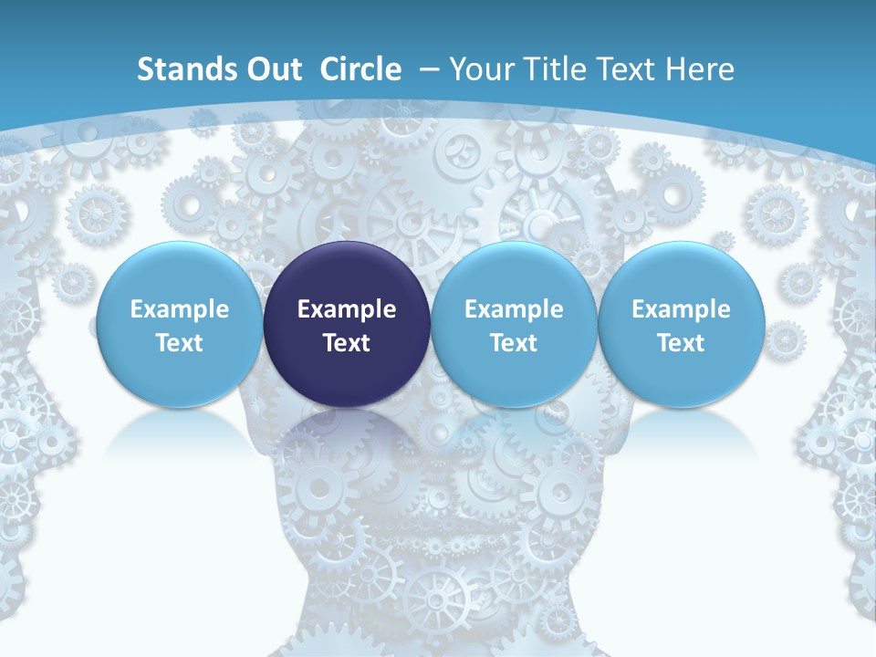 Steps Male Boss PowerPoint Template