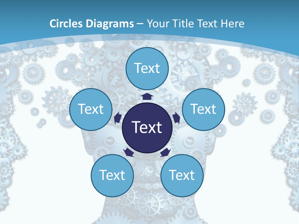 Steps Male Boss PowerPoint Template