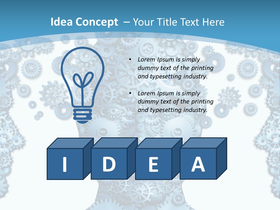 Steps Male Boss PowerPoint Template