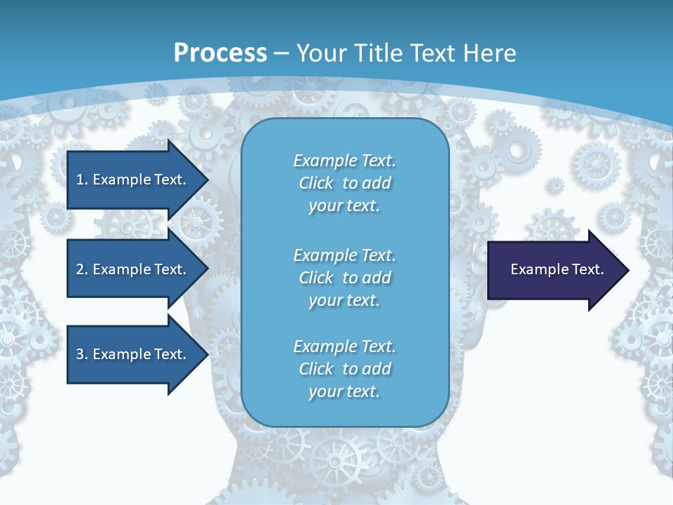 Steps Male Boss PowerPoint Template