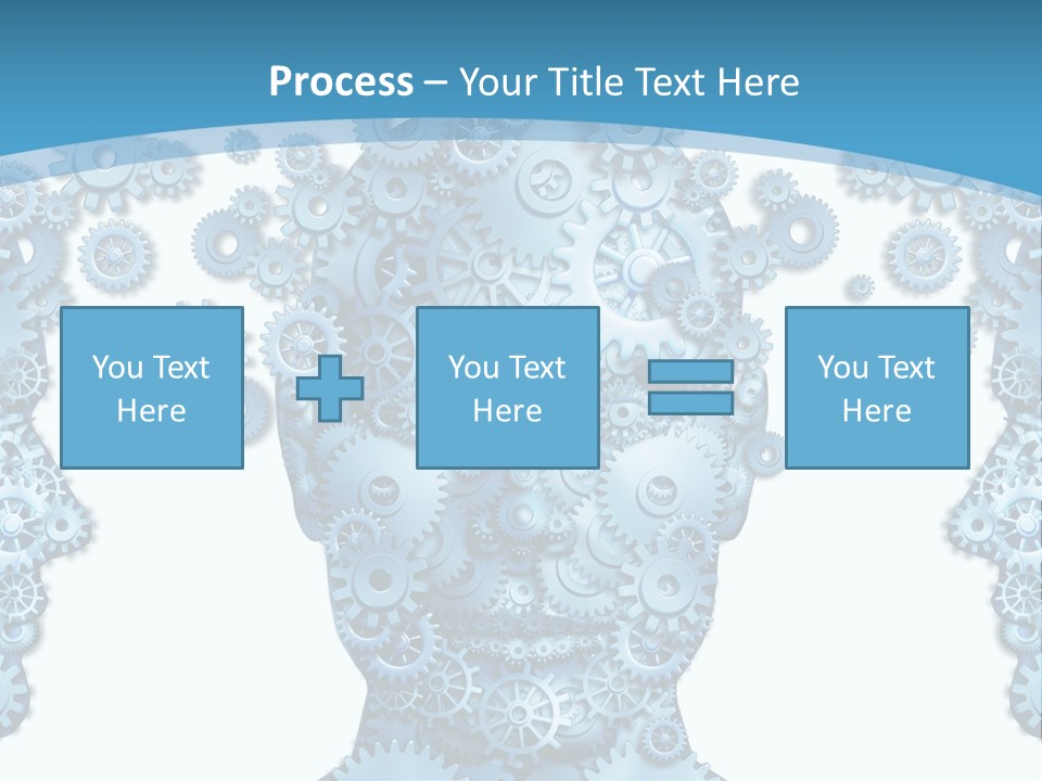 Steps Male Boss PowerPoint Template