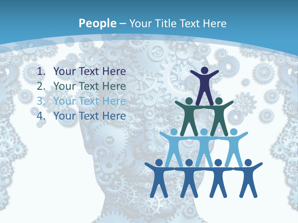 Steps Male Boss PowerPoint Template