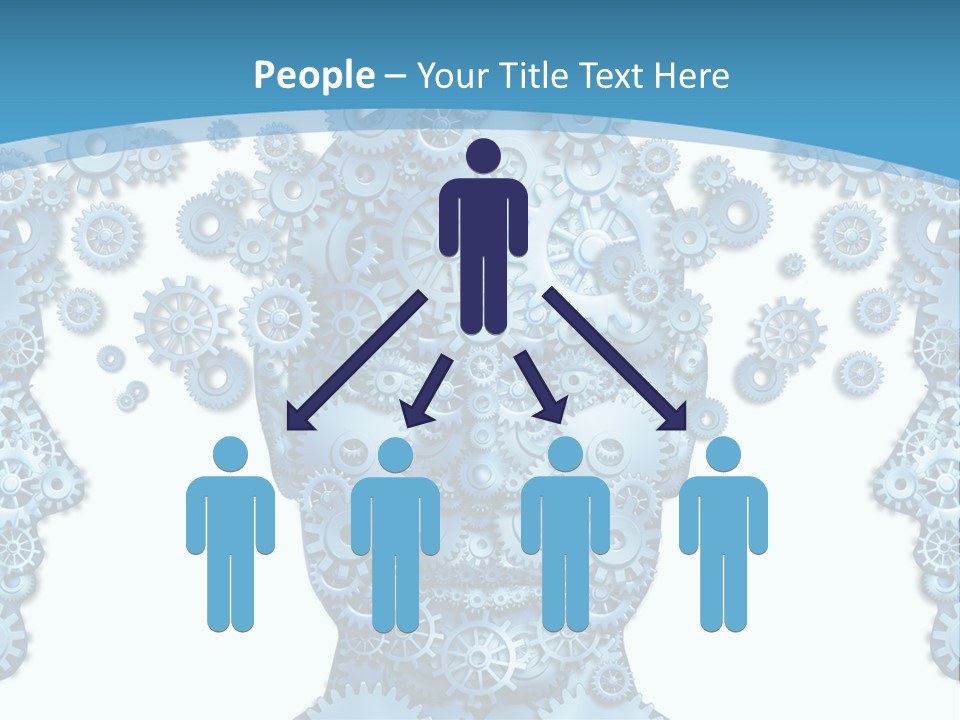 Steps Male Boss PowerPoint Template