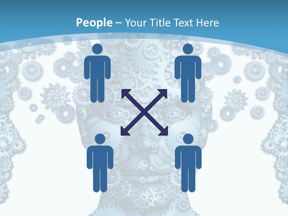 Steps Male Boss PowerPoint Template