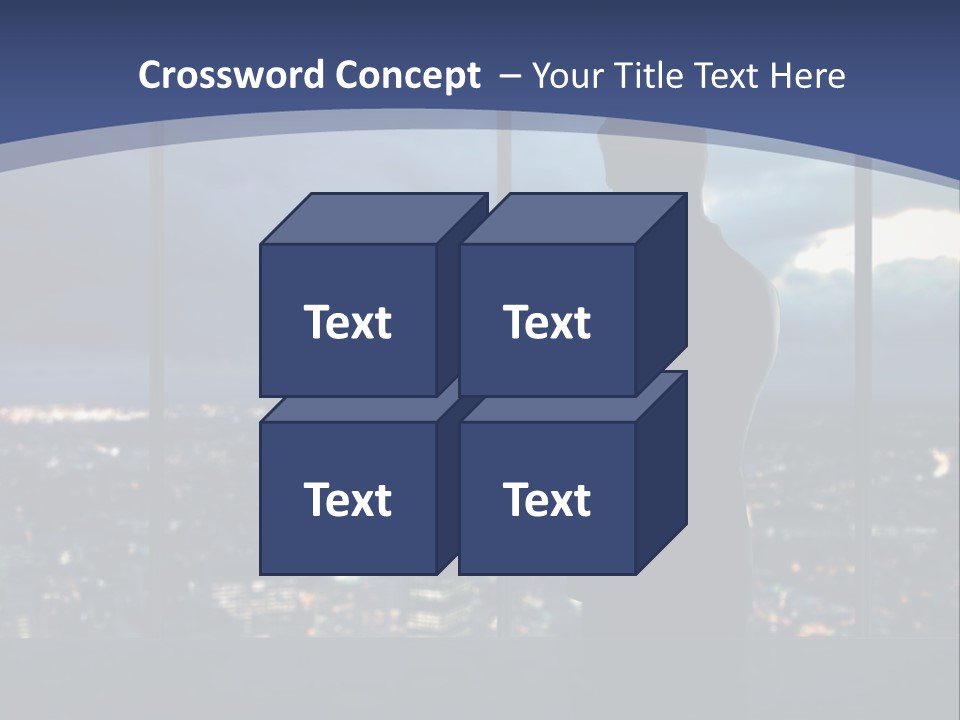 Steps Male Boss PowerPoint Template
