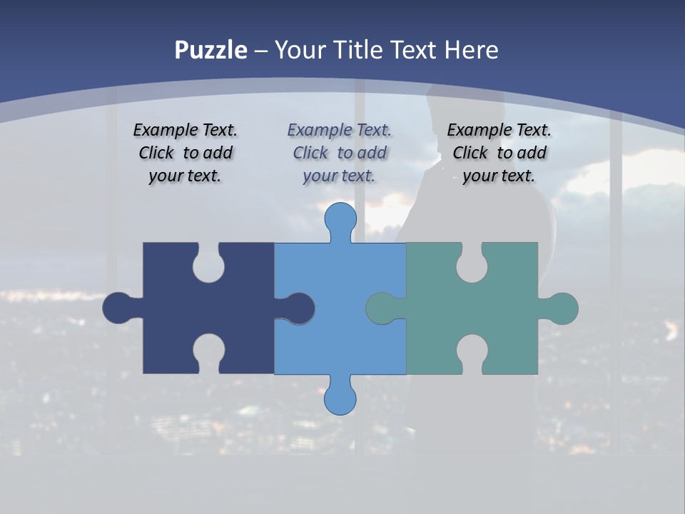 Steps Male Boss PowerPoint Template