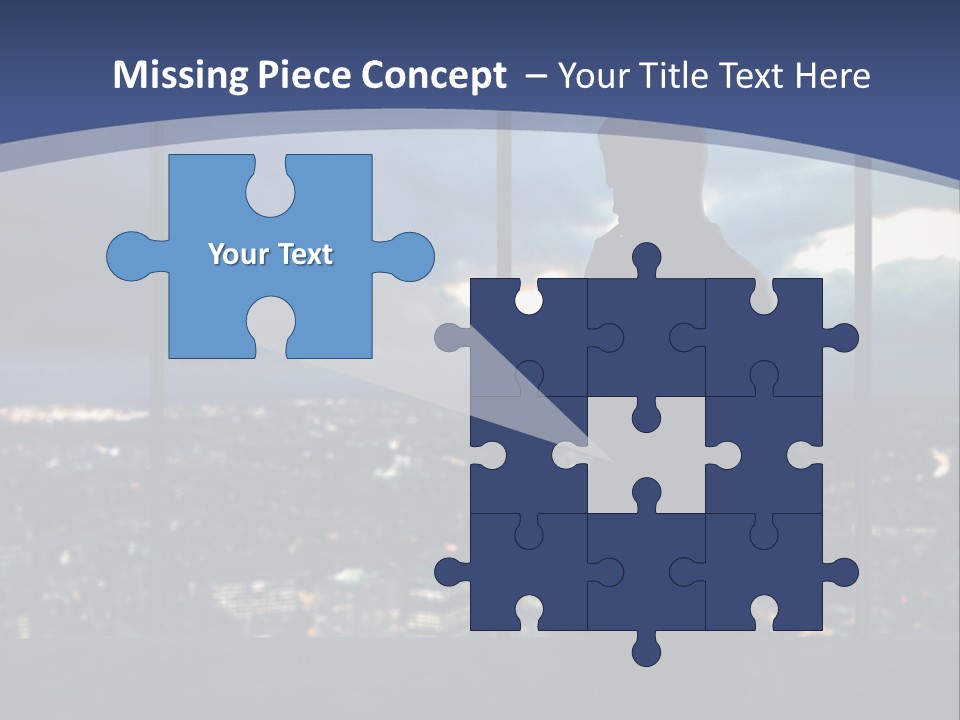 Steps Male Boss PowerPoint Template