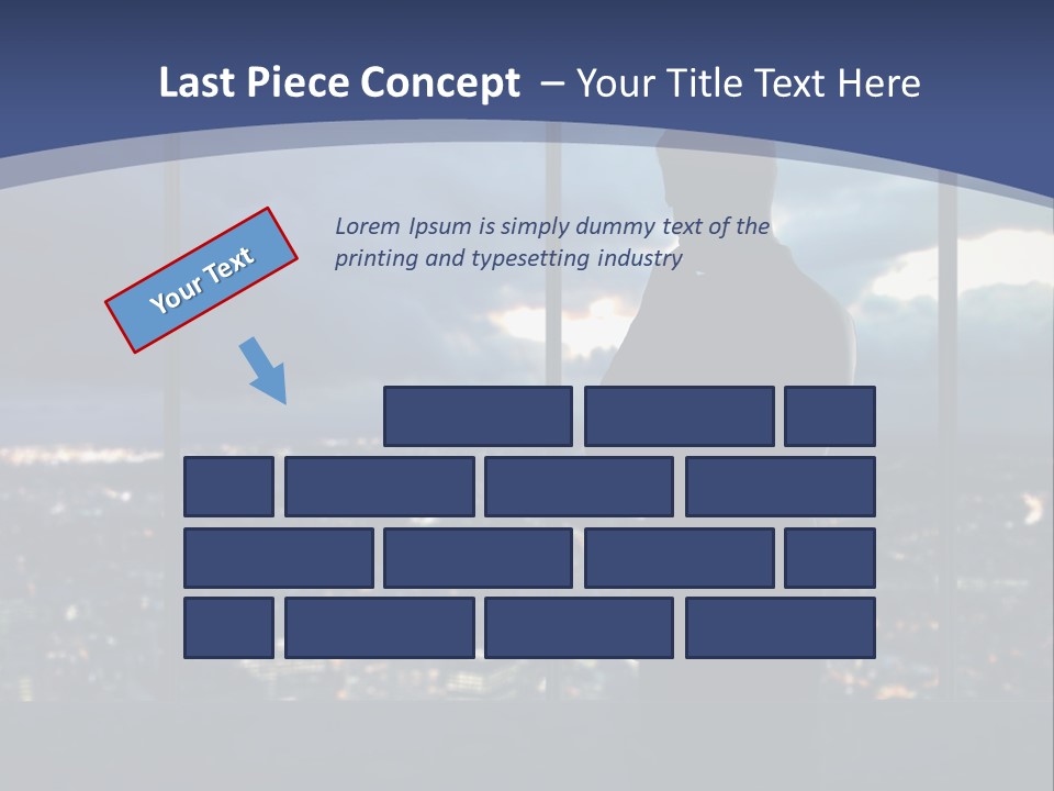 Steps Male Boss PowerPoint Template