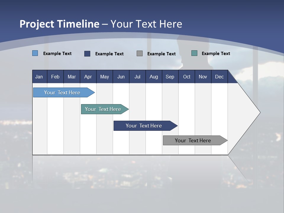 Steps Male Boss PowerPoint Template