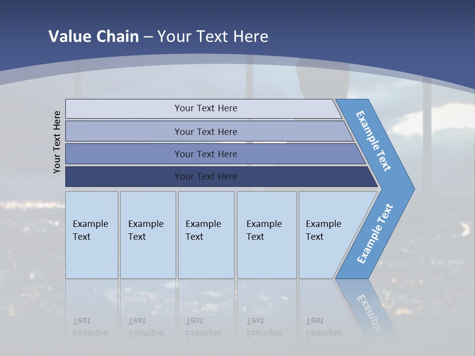 Steps Male Boss PowerPoint Template