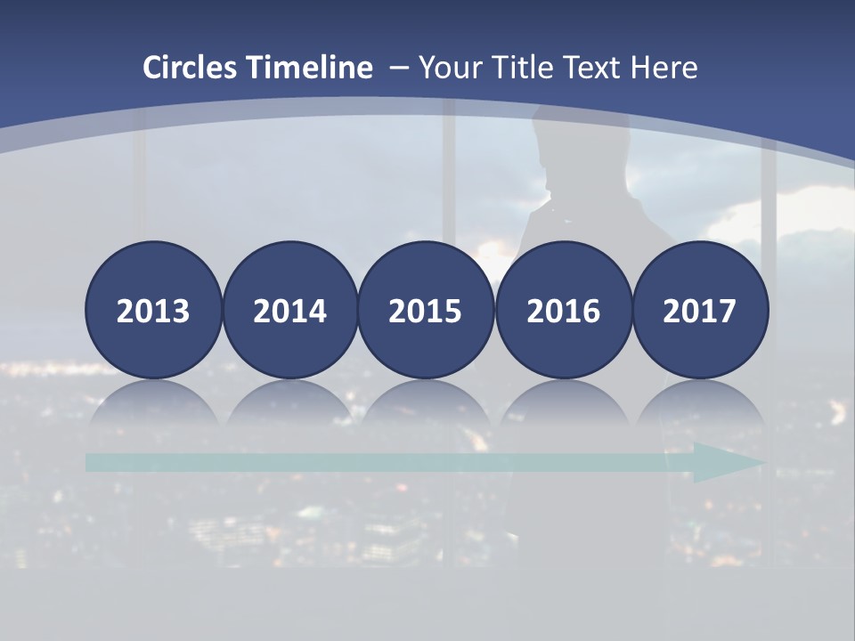 Steps Male Boss PowerPoint Template