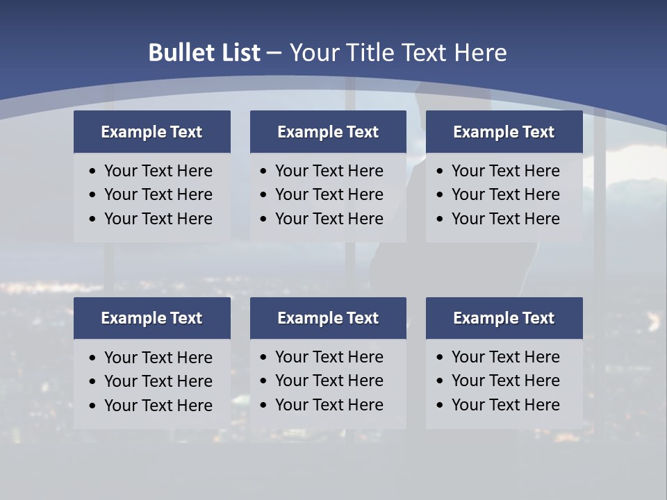 Steps Male Boss PowerPoint Template