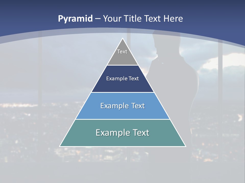 Steps Male Boss PowerPoint Template