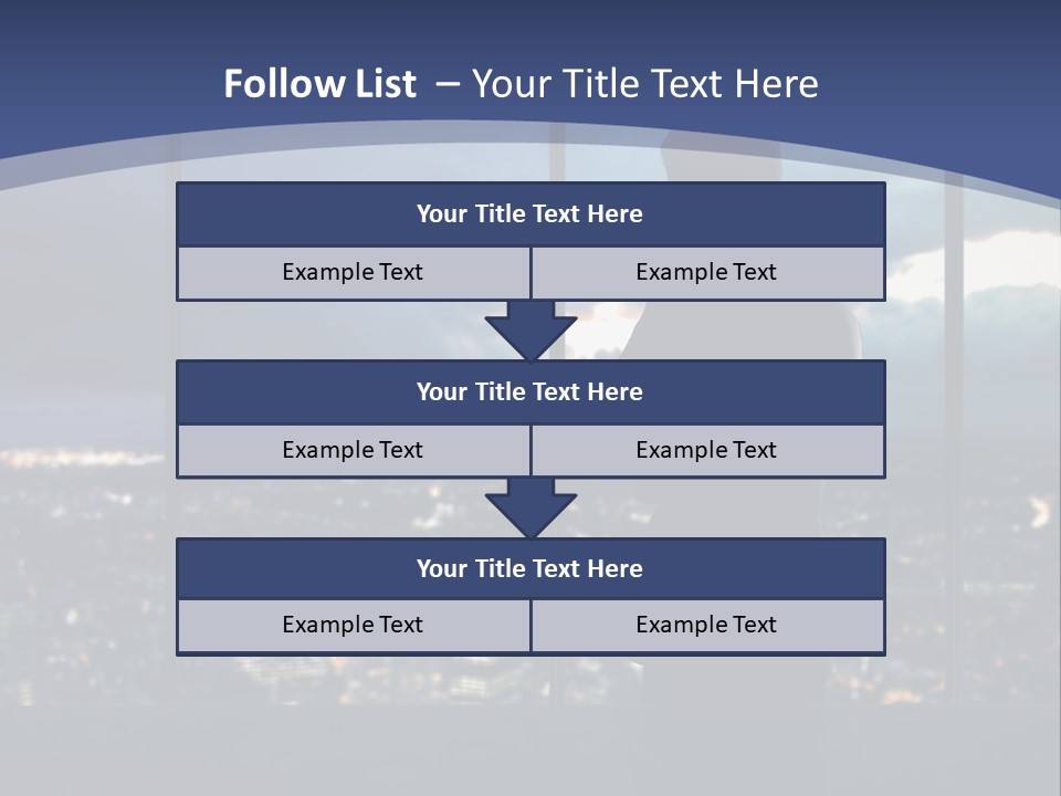 Steps Male Boss PowerPoint Template