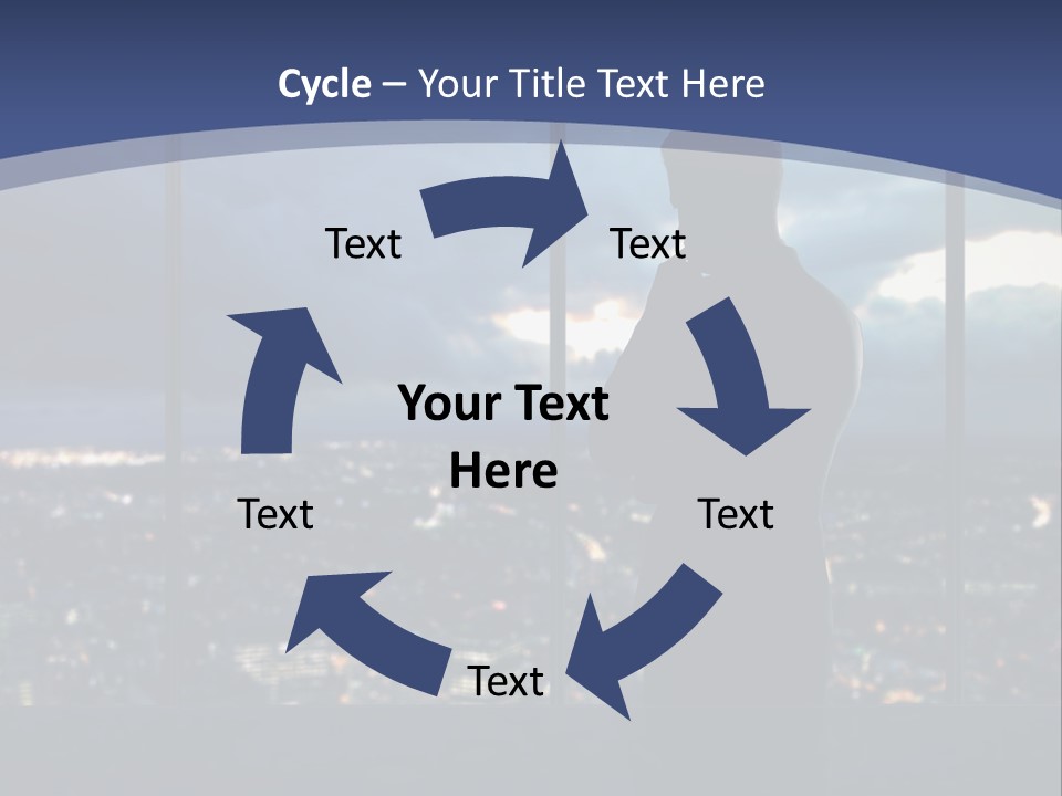 Steps Male Boss PowerPoint Template
